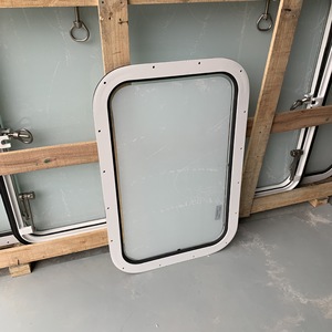 Fenêtres rectangulaires coulissantes et fixes en alliage d'aluminium fournie par le fabricant, quincaillerie marine - Product Image 2