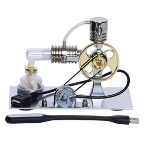 Modèle de moteur Stirling à air chaud, jouet d'expérimentation scientifique sur la physique de la vapeur et la science et technologie - Product Image 1