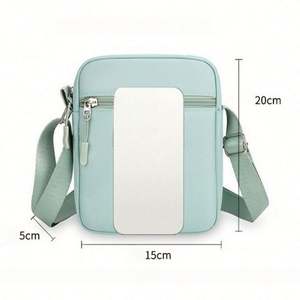 Mini Crossbody Phone Bag for Women, Oxford Cloth <b>Small</b> Shoulder Purse With Multiple Compartments, Promotional Gift With Logo - Product Image 3