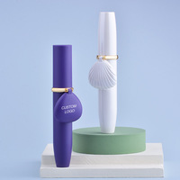 Tube de mascara grande capacité 15 ml avec brosse volumineuse, miroir coquillage et boîte personnalisée