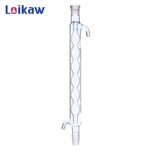 مكثف لفائف Loikaw بمفاصل من الزجاج ، في طول أواني تقطير المختبر - Product Image 3