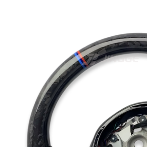 Volant de voiture en fibre de carbone forgée chauffant LCI Upgrade pour BMW G20 G38 Série 3 M3 M4 G80 G82 G83 G2x M340i M440i M Sport - Product Image 2