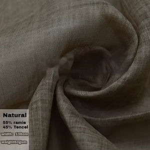 62gsm 55% Ramie 45% Tencel Ramie-stof Ademend Eco-vriendelijk Zijdezacht Huidvriendelijk Shirt Jurk Kleding Pak Broek High-end - Product Image 1