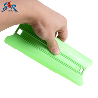 Raclette de pose de film automobile en PP vert de haute qualité, grande taille, profilée, avec raclette longue et outils de pose de film pour vitres en feutre
