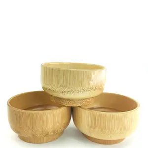 Бамбуковая круглая миска для салата, посуда из натурального дерева для фруктовых закусок, закусок, чаша для фруктов, кухонные принадлежности для рукоделия