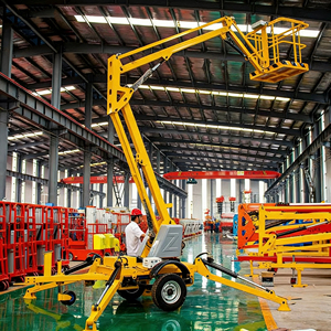 Plataforma Elevadora Autopropulsada, Elevador Hidráulico Articulado sobre Orugas <span class=keywords><strong>para</strong></span> Trabajo en Altura, con Altura de Trabajo de 39 pies, 40 pies a 70 pies - Product Image 3