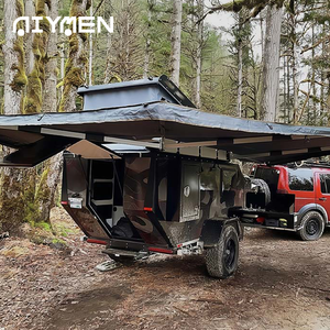 Sang trọng Mini 4x4 Caravan sợi thủy tinh RV cho đường bộ cắm trại off-road cuộc phiêu lưu giải trí ngoài trời du lịch Trailer - Product Image 2