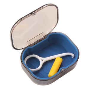 Boîte de rangement pour aligneurs et gouttières avec logo personnalisé, étui dentaire orthodontique en silicone pour protège-dents et prothèses - Product Image 3