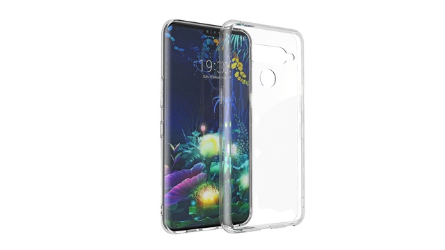 Phone Case for LG V50 Thin Ultra Thin Clear Soft TPU+Glass Case Cover for LG V50 Wholesale Crystal Clear TPU Phone Case