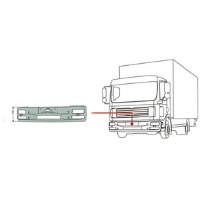 Dành Cho <span class=keywords><strong>MAN</strong></span> TGA TGS TGL F2000 81416100352 81416100223 81416100309 Phụ Tùng Thân Xe Tải Cản Trước - Product Image 3
