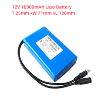 Baterai Lithium Polymer 12V Isi Ulang 8ah-10ah untuk CCTV Audio Monitor Paket Li Ion