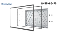 Kit d'encastrement complet démontable CKD 55-115 pouces avec cadre en plastique pour panneaux plats interactifs de formation et de conférence