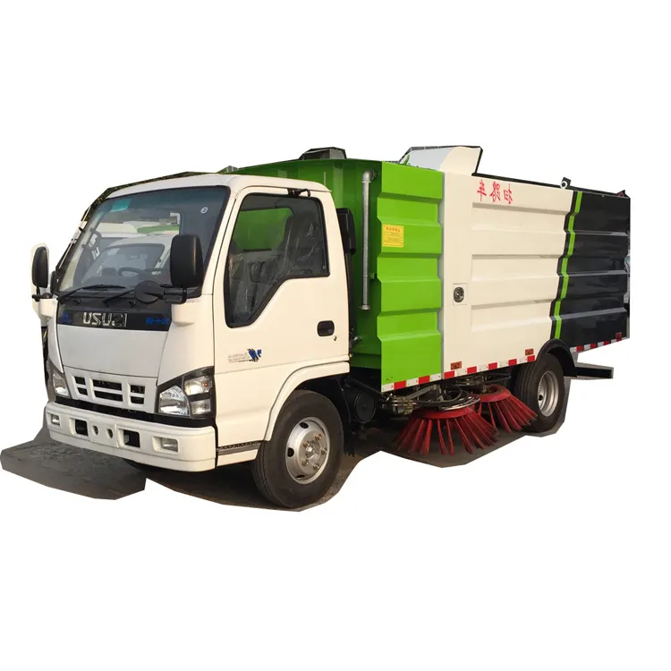 China Fabriek Lage Prijs 3000l 5000l Watertank En Gebruikte Watertank Japan Merk 1Suzu Stof Veegmachine Auto Stofzuiger Truck Kosten