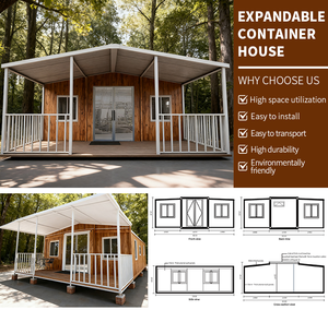 Casa Container Prefabbricata Espandibile Grande 40Ft 20Ft con <span class=keywords><strong>2</strong></span> <span class=keywords><strong>3</strong></span> 4 5 Camere da Letto in Vendita Casa Portatile Prefabbricata - Product Image 2