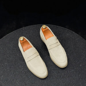 Chaussures habillées en cuir véritable à bout pointu, style dernière mode, grande taille, à enfiler, pour homme, printemps, été, automne - Product Image 2