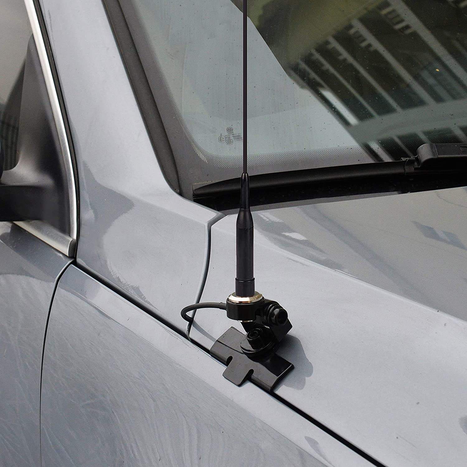 Bingfu Antenne Radio CB Voiture 27MHz Base Magnétique Connecteur Mâle