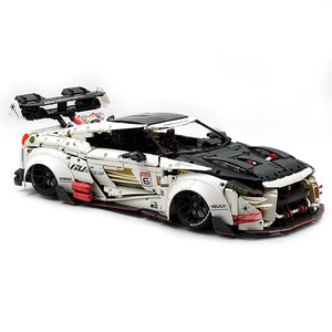 10630 Super Car Series GTR <b>Building</b> <b>Block</b> Racing Car High-Difficulty Mechanical Assembly Model Toy - Product Image 2