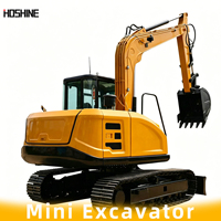 Excavator Kompak HS36 dengan Track Karet dan Aksesori Hidrolik untuk Pekerjaan Konstruksi dan Lanskap Skala Kecil