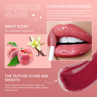 Gloss à lèvres scintillant en gros, 8 couleurs, haute pigmentation, formule lissante, fini mat longue tenue, imperméable et hydratant