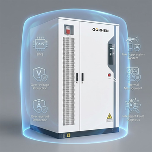 Système de stockage d'énergie par batterie de type armoire verticale avec PCS, BMS, refroidissement par air et protection incendie intégrés pour alimentation de secours photovoltaïque - Product Image 2