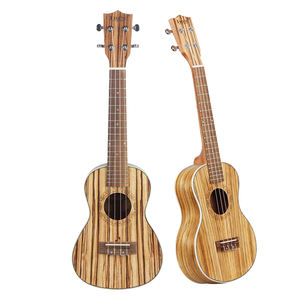 IRIN marque Offre Spéciale bas prix 21 24 26 pouces <span class=keywords><strong>de</strong></span> haute qualité à la main solide acoustique Miniature Mini <span class=keywords><strong>guitare</strong></span> Zebra Grain bois ukulélé - Product Image 1