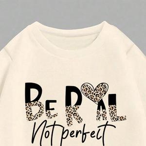 Completo 2 Pezzi per Bambine: <span class=keywords><strong>Felpa</strong></span> Larga con Stampa <span class=keywords><strong>Leopardata</strong></span> e Scritta e Pantaloni a Zampa per Ragazze di 10 Anni - Product Image 3