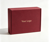 Boîte d'expédition de luxe personnalisée avec logo doré, boîte cadeau cosmétique, emballage en carton ondulé recyclé