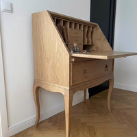 Bureau d'étude/commode de maquillage en bois, style américain antique, vintage, minimaliste, personnalisable, fabriqué en Chine, modèle 1