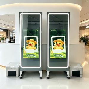 Cabina de Fotos con Espejo Mágico e IA, Pantalla Táctil para Selfies, Kiosco Fotográfico con Impresora, Espejo Fotográfico Publicitario Personalizado - Product Image 3