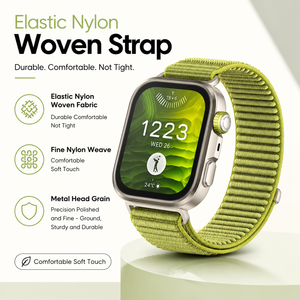 Bracelet en nylon tressé à motif montagne robuste compatible avec <span class=keywords><strong>Huawei</strong></span> Fit 3 Fit <span class=keywords><strong>4</strong></span> Fit 5 Pro, bracelet de montre élastique doux tissé - Product Image 1