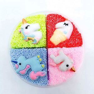 Floam 2019, Juguete de Arcilla Plástica PVA de 4 Colores, Slime Antiestrés para Niños, con Forma de Frutas, Unicornio y Nieve, Juguete Educativo - Product Image 2