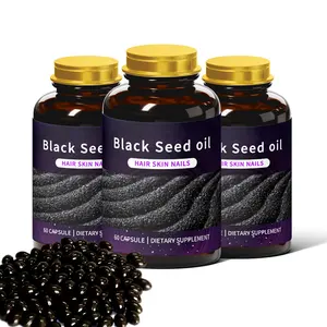 Hot Sale Black Seed Oil Nigella Sativa Softgel Capsules Supplier Sea Moss 3000mg Black Seed Oil 2000mg Ashwagandha