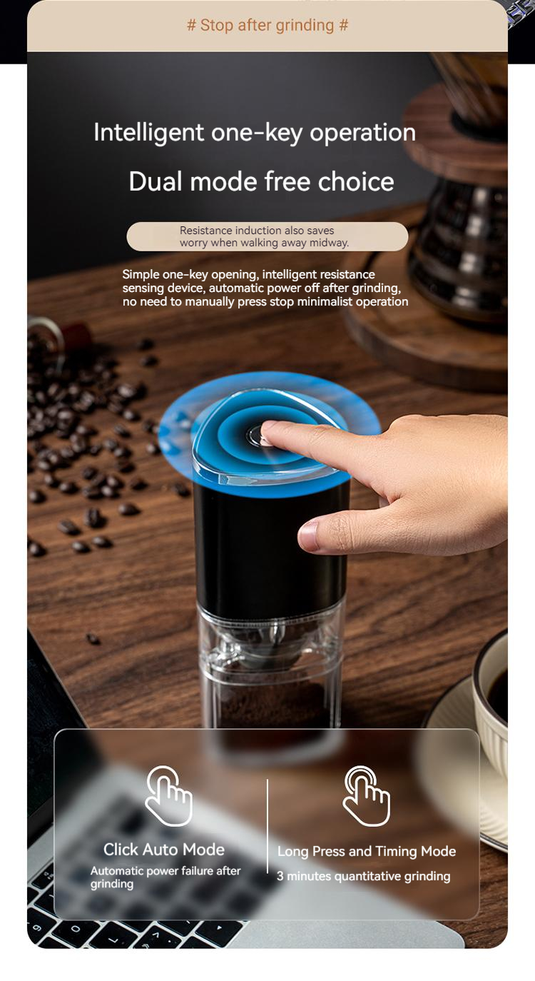 Kitchen Appliances Espresso Coffee Bean Burr Grinding Mini Automatic Electric Coffee Grinder