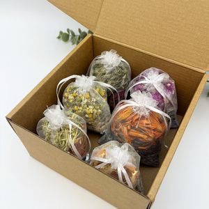 Sels de bain personnalisables ODM/ODM parfumés au jasmin, aux fleurs de lavande de luxe et aux fleurs de rose de la Mer Morte, en sachets de thé - Product Image 3