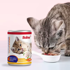 Toptan kedi konserve 375g mühürlü paketi besleyici tavuk sığır tatlar konserve zımba gıda Pet kedi ıslak aperatifler - Product Image 3