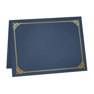 24 Pack Black Certificate Holders for Graduation Diploma Awards Achievements Letter Size <strong>Documents</strong> Gold Foil <strong>Design</strong> - Product Image 2
