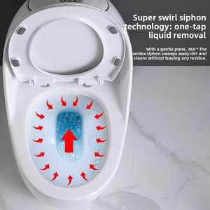 Modern Egg-shaped <strong>Toilet</strong> with Dual-flush Sanitary Fixtures. Compact and Convenient.Applicable to Villas, Hotels - Product Image 2