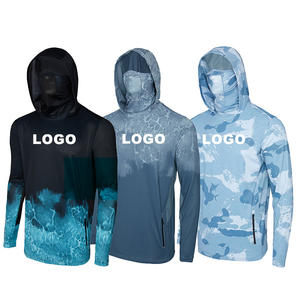 맞춤 제작 고품질 UPF50+ 통기성 속건성 UV 흡습속건 긴팔 썬 셔츠 기능성 낚시 셔츠 - Product Image 1