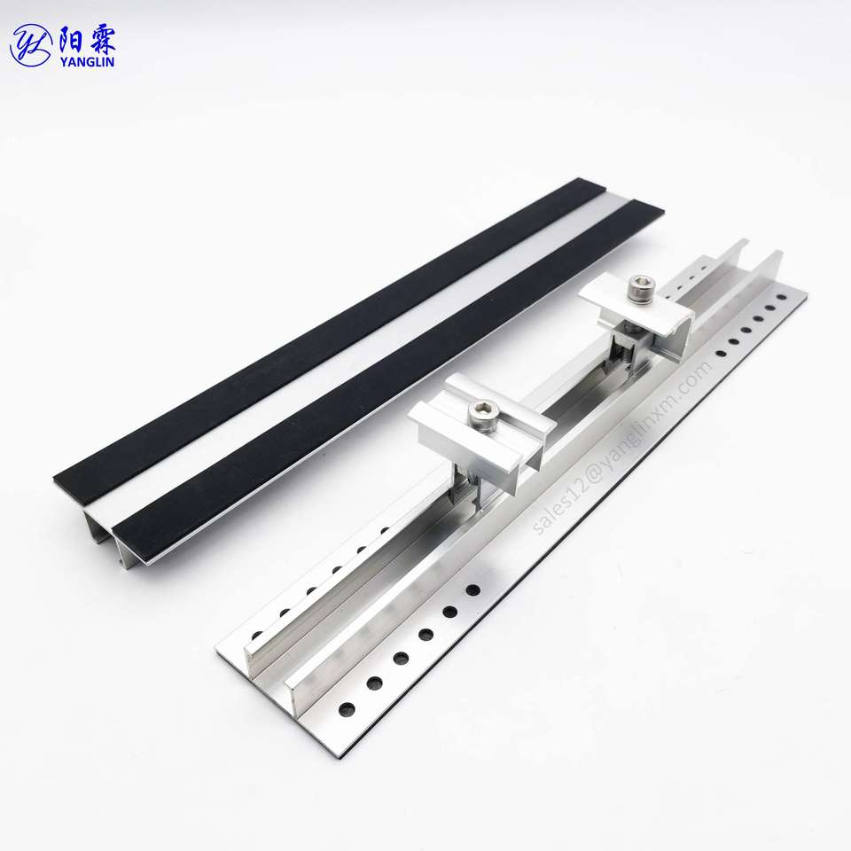 Mini Rail with EPDM Rubber for Solar PV Trapezoidal Roofs and Barrel ...