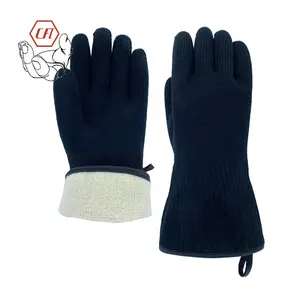 BBQ Grill Oven Baking Gloves Waterproof 932F Heat Flame Resistant Cooking Gloves Barbecue Grilling Gloves