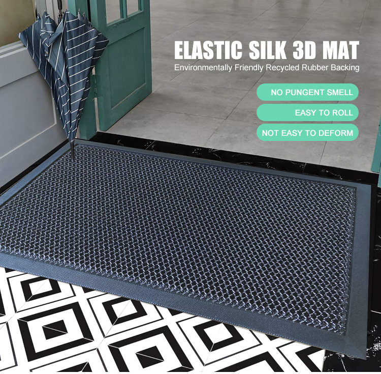 Durable Skid Resistance Dust Control Molded ECO-friendly Rubber entrance door mat(图2)