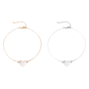 Korean Fashion Rhodium Plated 925 Sterling Silver Trendy Hollow Heart <b>Charm</b> Bracelets for Women Girls-Party Gift - Product Image 1