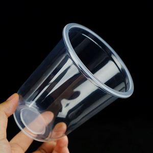 Disposable PP <b>Cup</b> Custom logo 16oz Party <b>Plastic</b> <b>Cups</b> Clear <b>Drinking</b> <b>Cups</b> with Lids and Straws - Product Image 4