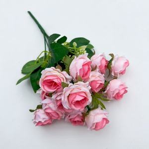 Rosas Artificiales de Alta Calidad al por Mayor, Realistas y Ecológicas, en Color Morado/Azul/Rosa/Blanco/Rojo, Flores de Seda para Fiestas y Graduaciones - Product Image 6