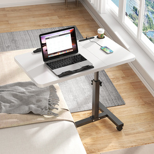Mesa de Noche Plegable, Escritorio Móvil y Ajustable en Altura para Computadora, para Dormitorio, Hogar, Estudio, para Laptop - Product Image 1
