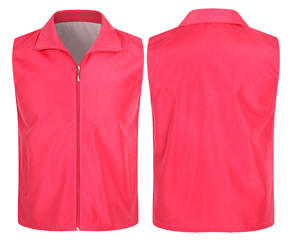 Gilets de bénévoles personnalisés, gilets de bénévoles rouges, t-shirts promotionnels pour événements, chemises culturelles, uniformes de travail avec logos imprimés - Product Image 1