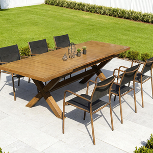 Juego de Mesa de <span class=keywords><strong>Comedor</strong></span> Moderno de Metal para Restaurante y Hotel, Diseño Ecológico Resistente a los Rayos UV - Product Image 2