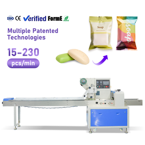 Machine d'emballage automatique horizontale de type sac à oreiller, machine d'emballage de savon à flux continu - Product Image 1