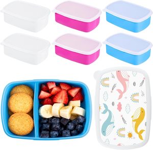 Contenitore per Pranzo in Plastica per Sublimazione, Sicuro per Alimenti, <span class=keywords><strong>con</strong></span> 2 <span class=keywords><strong>Scomparti</strong></span> - Product Image 1