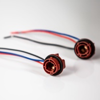 Adaptateur de prise d'alimentation pour éclairage de voiture LED 12V de qualité supérieure, S25 Bay15D 1156 1157, fil de cuivre, plastique, autres accessoires d'éclairage automobile